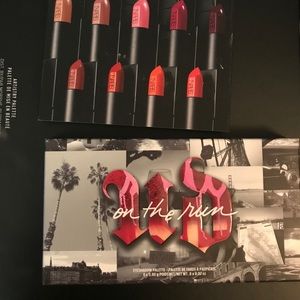 OTR palette and lip samples